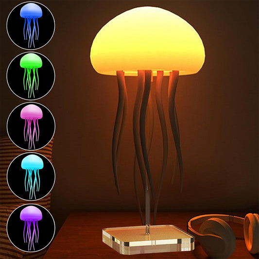 Lámpara LED de medusas decorativa para mesilla o escritorio