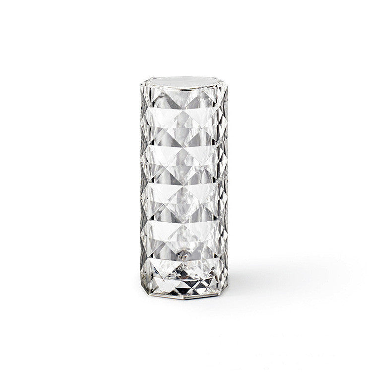Lámpara de Cristal Nórdica USB con Control Táctil y Efecto Diamante