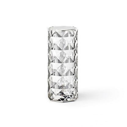 Lámpara de Cristal Nórdica USB con Control Táctil y Efecto Diamante