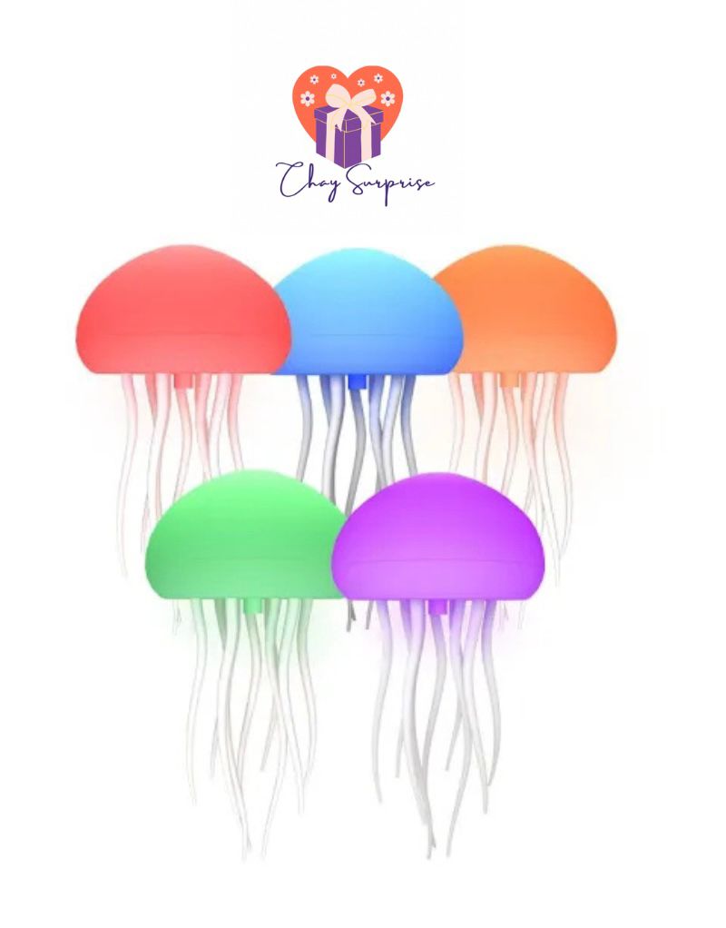 Lámpara LED de medusas decorativa para mesilla o escritorio