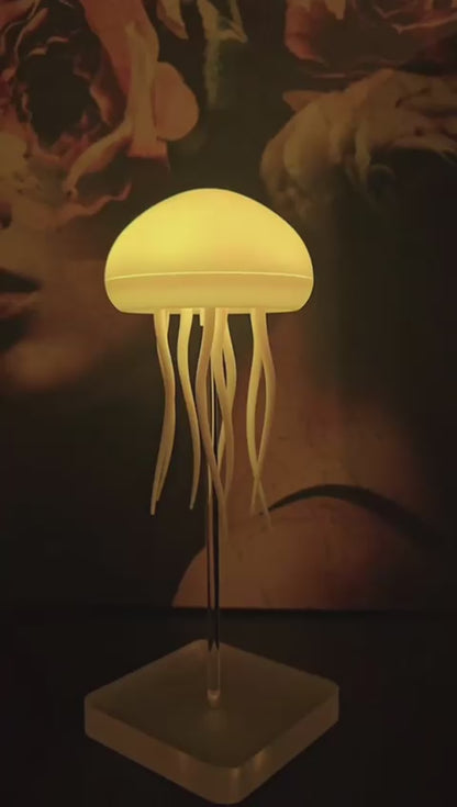 Lámpara LED de medusas decorativa para mesilla o escritorio