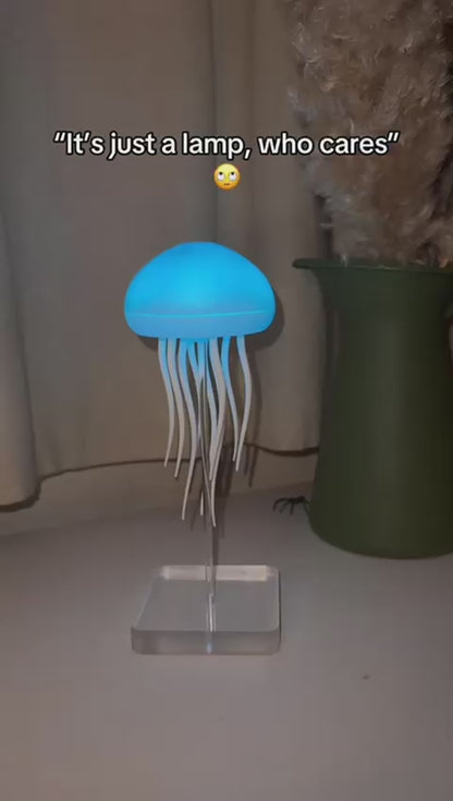Lámpara LED de medusas decorativa para mesilla o escritorio
